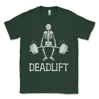 Sports Green deadlift funny halloween skeleton weight lifting workout Classic Tee - longCreatives