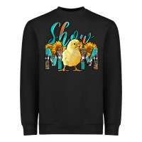 Black Western Show Mom Baby Chick Heavyweight Sweatshirt - LillyAllenDesigns