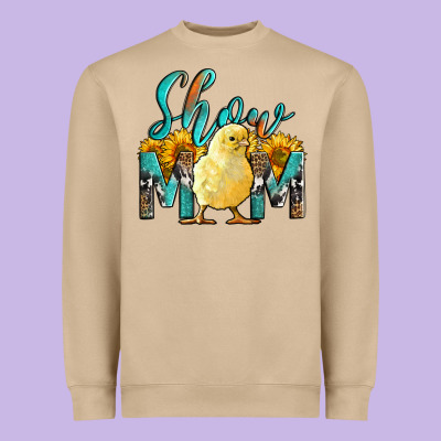 Western Show Mom Baby Chick Heavyweight Sweatshirt Designed By Lillyallendesigns