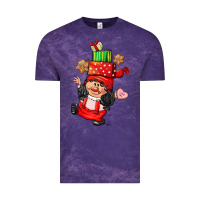 Cloud Purple cute christmas girl gnome Vintage Tee - CowGirlArtShop
