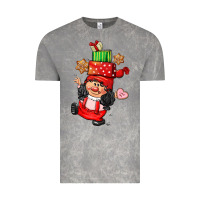 Cloud Rock cute christmas girl gnome Vintage Tee - CowGirlArtShop