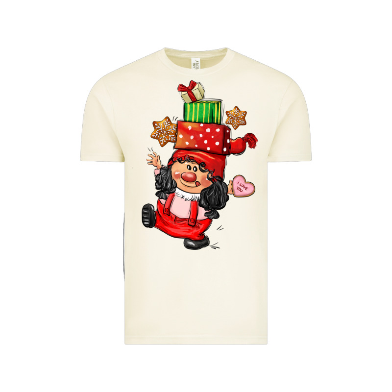 Cute Christmas Girl Gnome Vintage Tee by CowGirlArtShop | Teevron