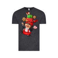 Vintage Black cute christmas girl gnome Vintage Tee - CowGirlArtShop