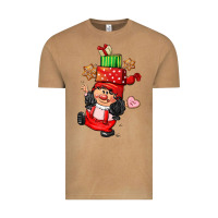 Vintage Camel cute christmas girl gnome Vintage Tee - CowGirlArtShop
