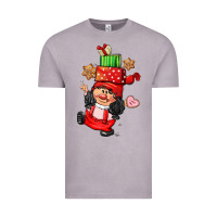 Vintage Zinc cute christmas girl gnome Vintage Tee - CowGirlArtShop