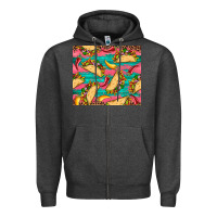 Charcoal Heather mexican taco paper glitter leopard wooden Zipper Hoodie - Artiststas