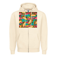 Sandshell mexican taco paper glitter leopard wooden Zipper Hoodie - Artiststas