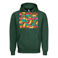 Sports Green mexican taco paper glitter leopard wooden Zipper Hoodie - Artiststas