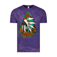 Cloud Purple indian headdress arrowhead Vintage Tee - Jasminsmagicworld