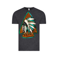 Vintage Black indian headdress arrowhead Vintage Tee - Jasminsmagicworld