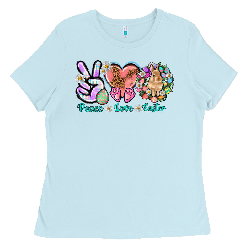 Peace Love Easter Ladies Tee by NancyCooperArtShop | Teevron