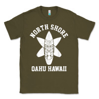 Army Green Oahu Hawaii North Shore Surf Beach Surfing Surfer Gift Classic Tee - longCreatives