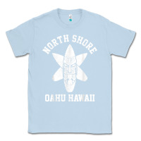 Dusty Blue Oahu Hawaii North Shore Surf Beach Surfing Surfer Gift Classic Tee - longCreatives