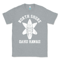 Heather Grey Oahu Hawaii North Shore Surf Beach Surfing Surfer Gift Classic Tee - longCreatives