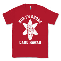Red Oahu Hawaii North Shore Surf Beach Surfing Surfer Gift Classic Tee - longCreatives