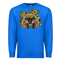 True Royal suffolk ewe front sunflowers rainbow Premium Sweatshirt - BarkalooDesign