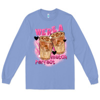 Colony Blue We're a perfect match Valentine's Day Long Sleeve Tee - FaDigitalArtStudio