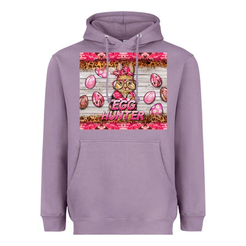 Easter Pink Camouflage Egg Hunter  Bunny Heavyweight Hoodie by BarkalooDesign | Teevron
