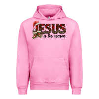 Fuchsia Pink jesus in the reason Urban Hoodie - AdoDesignShop