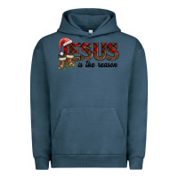 Pigment Midnight Navy jesus in the reason Urban Hoodie - AdoDesignShop