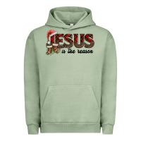 Pigment Oil Green jesus in the reason Urban Hoodie - AdoDesignShop