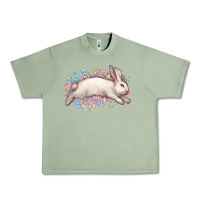 Oil Green Easter Bunny leopard Easter Day Urban Heavy Tee - HowdyJamesFarm