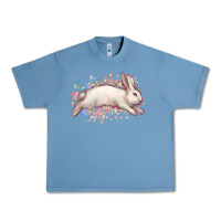 Pebble Blue Easter Bunny leopard Easter Day Urban Heavy Tee - HowdyJamesFarm