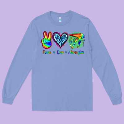 Peace Love Hairstylist Long Sleeve Tee Designed By Jasminsmagicworld