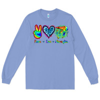 Colony Blue Peace Love Hairstylist Long Sleeve Tee - Jasminsmagicworld