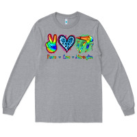 Heather Grey Peace Love Hairstylist Long Sleeve Tee - Jasminsmagicworld