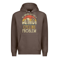 Coffee my drinking team has a cycling problem cotton t shirt funny dad gift c Premium Hoodie - longCreatives