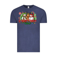 Vintage Denim christmas crew polar bear reindeer and snowman Vintage Tee - CowGirlArtShop