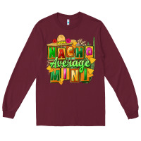 Burgundy Nacho average mini Long Sleeve Tee - FaDigitalArtStudio