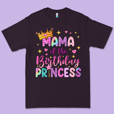 Mama Of The Birthday Princess Premium Tee Designed By Nancycooperartshop