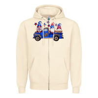 Sandshell american flag gnomes truck Zipper Hoodie - Artiststas