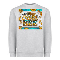 Heather Grey queen bee Heavyweight Sweatshirt - LillyAllenDesigns