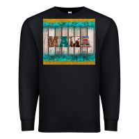 Black western turquoise mama Premium Sweatshirt - BarkalooDesign