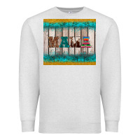 Oatmeal Heather western turquoise mama Premium Sweatshirt - BarkalooDesign