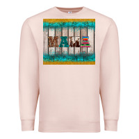 Pale Pink western turquoise mama Premium Sweatshirt - BarkalooDesign