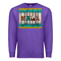 Purple western turquoise mama Premium Sweatshirt - BarkalooDesign
