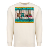 Sandshell western turquoise mama Premium Sweatshirt - BarkalooDesign