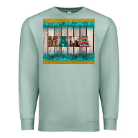 Seafoam western turquoise mama Premium Sweatshirt - BarkalooDesign