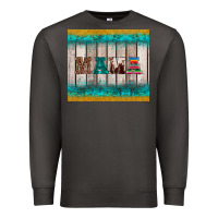 Smoke western turquoise mama Premium Sweatshirt - BarkalooDesign