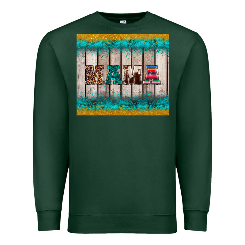 Western Turquoise Mama Premium Sweatshirt by BarkalooDesign | Teevron