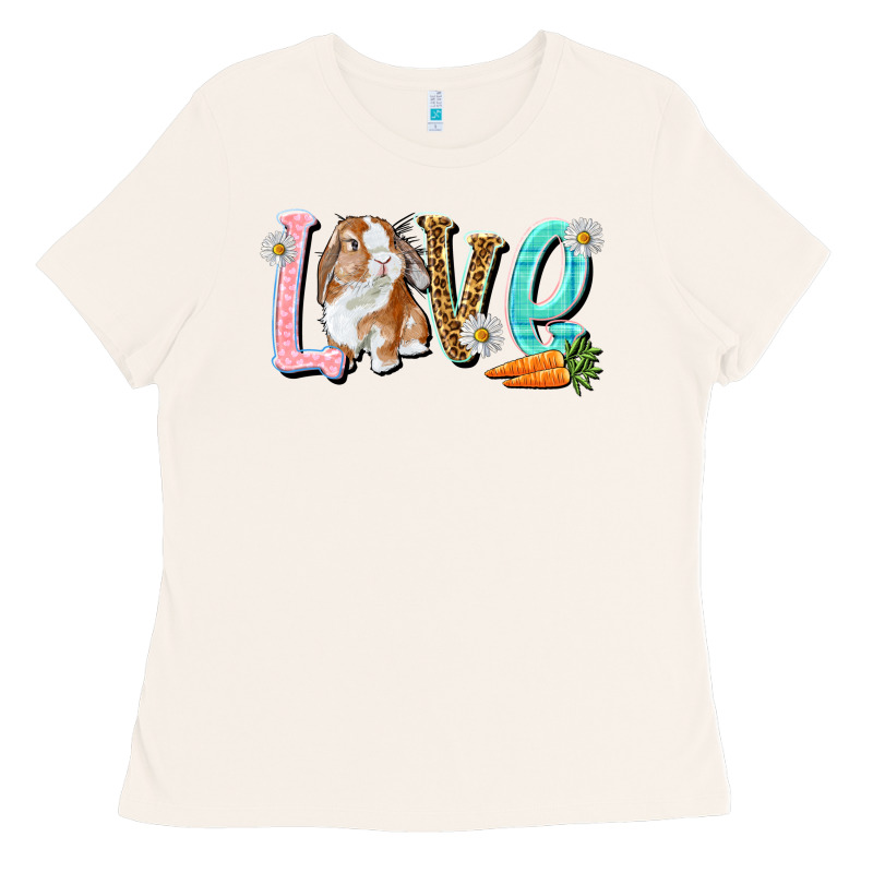 Love Easter Rabbit Ladies Tee by NancyCooperArtShop | Teevron