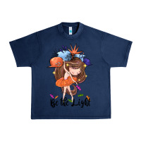 Navy Be the light Urban Heavy Tee - CowGirlArtShop