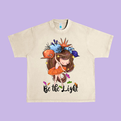 Be The Light Urban Heavy Tee Designed By Cowgirlartshop
