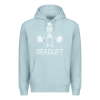 Blue Mist deadlift funny halloween skeleton weight lifting workout Premium Hoodie - longCreatives