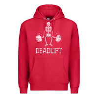 Cardinal deadlift funny halloween skeleton weight lifting workout Premium Hoodie - longCreatives