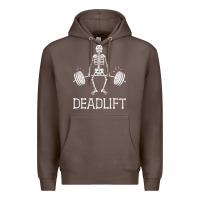 Coffee deadlift funny halloween skeleton weight lifting workout Premium Hoodie - longCreatives